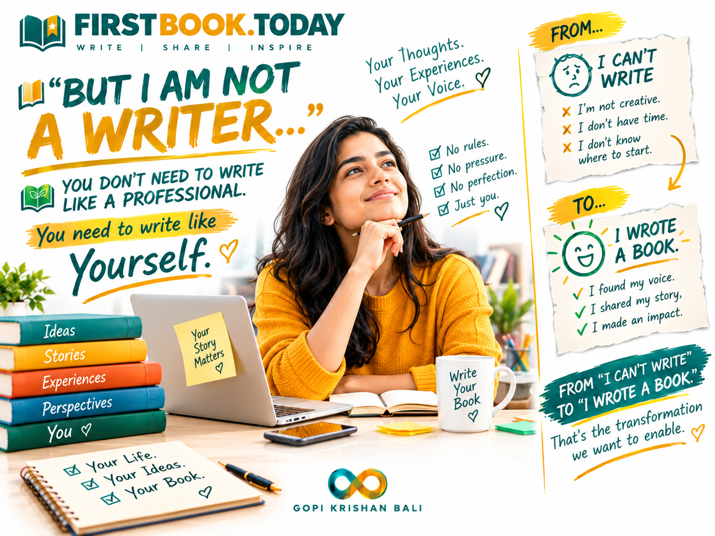 📖 “BUT I AM NOT A WRITER…”